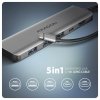AXAGON HMC-5H Wieloportowy hub USB 5in1, 5Gbps, 3x USB-A, HDMI 4K/30Hz, PD 100W, 100cm USB-C kabel